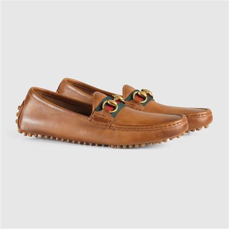 gucci leather red driving moccasins|Gucci moccasins men.